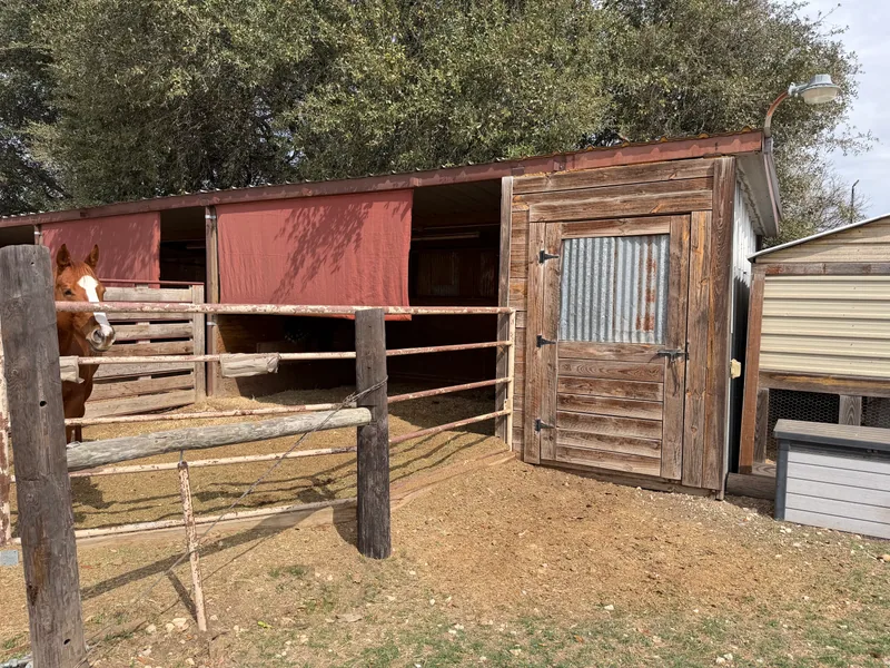 Tack room and stalls
